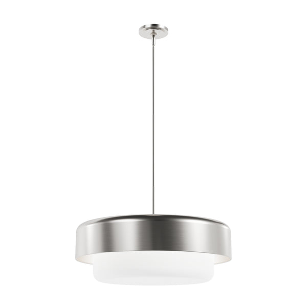 Hunter - 19276 - Four Light Pendant - Station - Brushed Nickel from Lighting & Bulbs Unlimited in Charlotte, NC