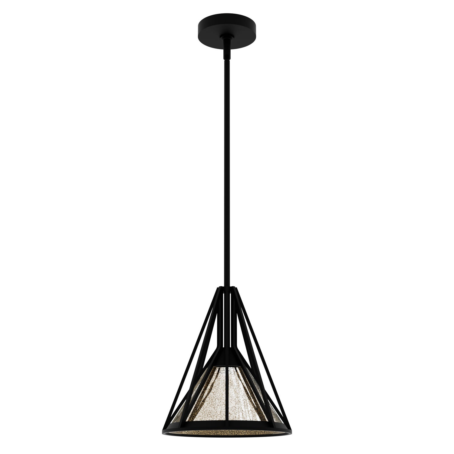 Hunter - 19449 - One Light Pendant - Rafner - Natural Black Iron from Lighting & Bulbs Unlimited in Charlotte, NC