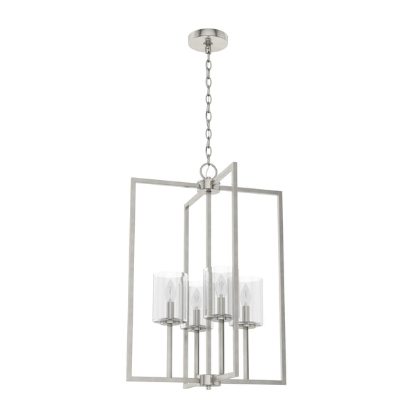 Hunter - 19541 - Four Light Foyer Pendant - Kerrison - Brushed Nickel from Lighting & Bulbs Unlimited in Charlotte, NC