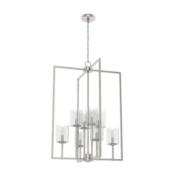 Hunter - 19543 - Eight Light Foyer Pendant - Kerrison - Brushed Nickel from Lighting & Bulbs Unlimited in Charlotte, NC