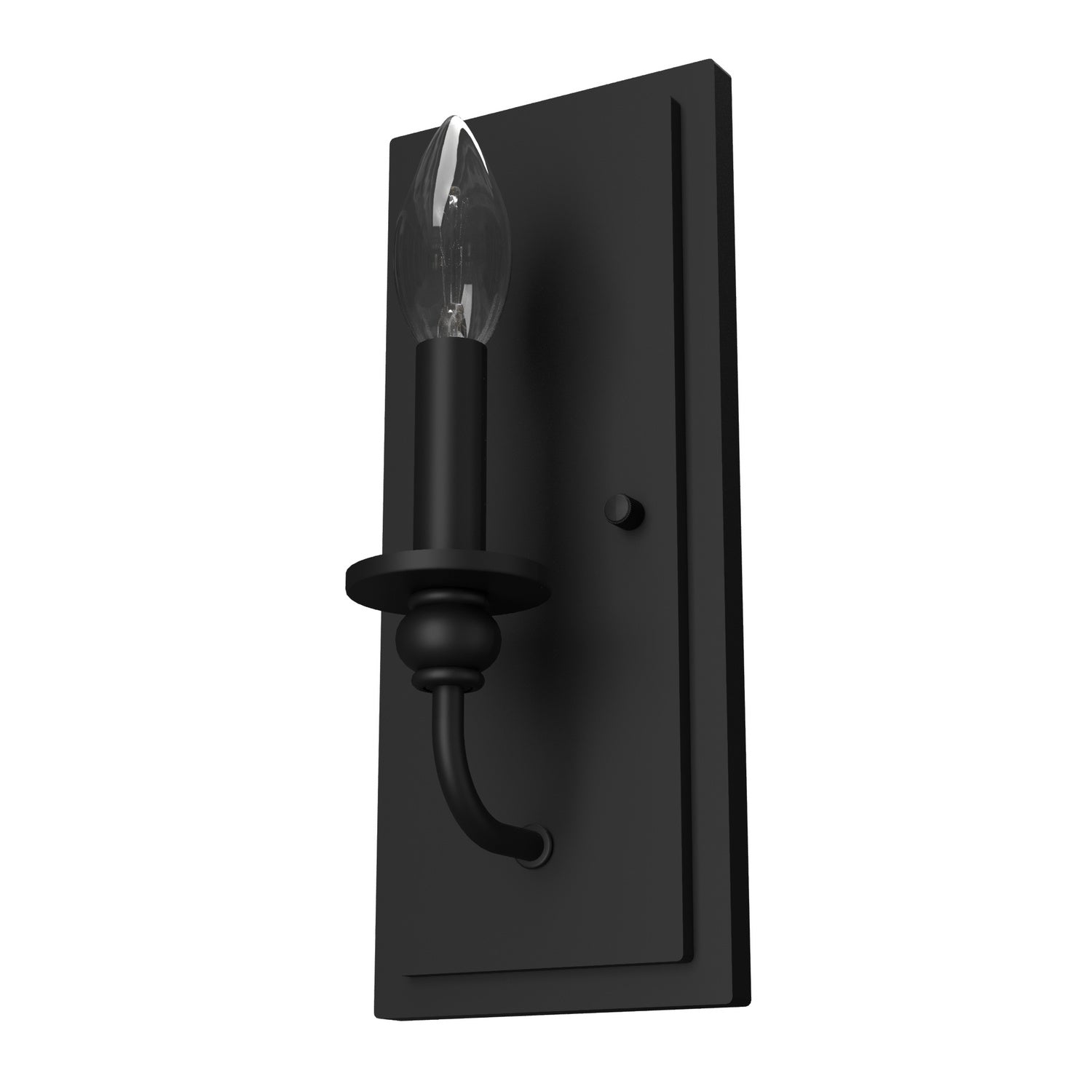 Hunter - 19640 - One Light Wall Sconce - Southcrest - Flat Matte Black from Lighting & Bulbs Unlimited in Charlotte, NC