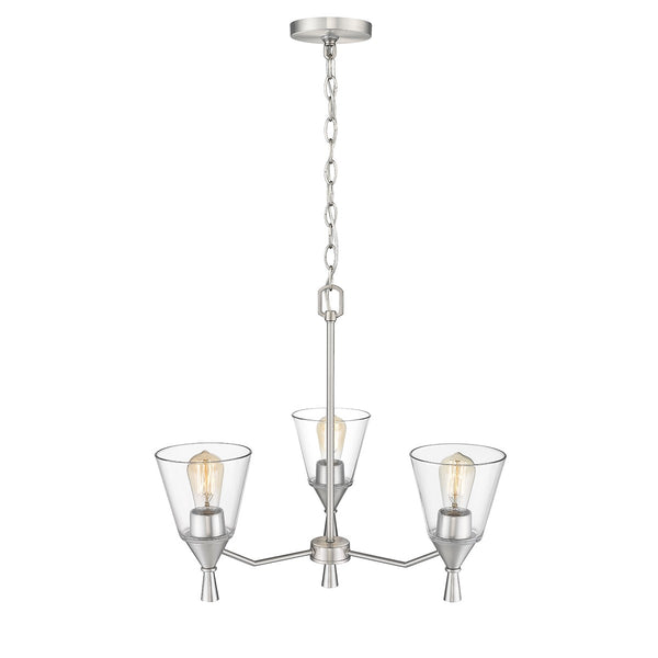 Millennium - 412003-BN - Three Light Chandelier - Artini - Brushed Nickel from Lighting & Bulbs Unlimited in Charlotte, NC