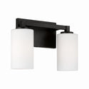 Two Light Vanity from the Ravenwood Collection in Black Iron Finish by Capital Lighting