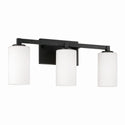 Three Light Vanity from the Ravenwood Collection in Black Iron Finish by Capital Lighting