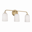 Three Light Vanity from the Lawson Collection in Aged Brass Finish by Capital Lighting