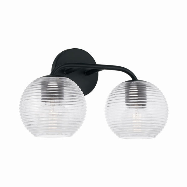 Capital Lighting - 149921MB-544 - Two Light Vanity - Dolan - Matte Black from Lighting & Bulbs Unlimited in Charlotte, NC