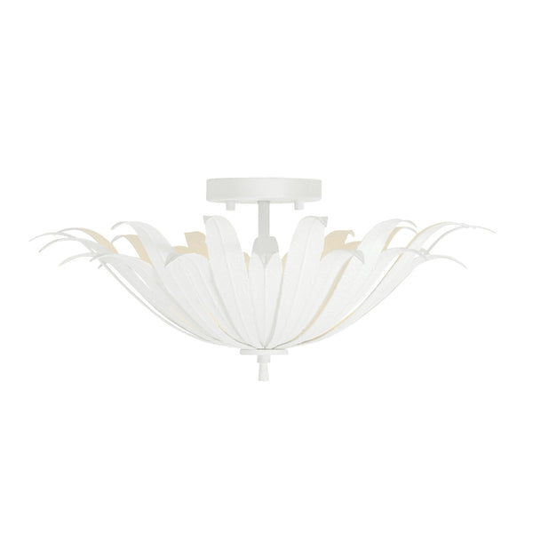 Capital Lighting - 249531XW - Three Light Semi-Flush Mount - Eden - Textured White from Lighting & Bulbs Unlimited in Charlotte, NC