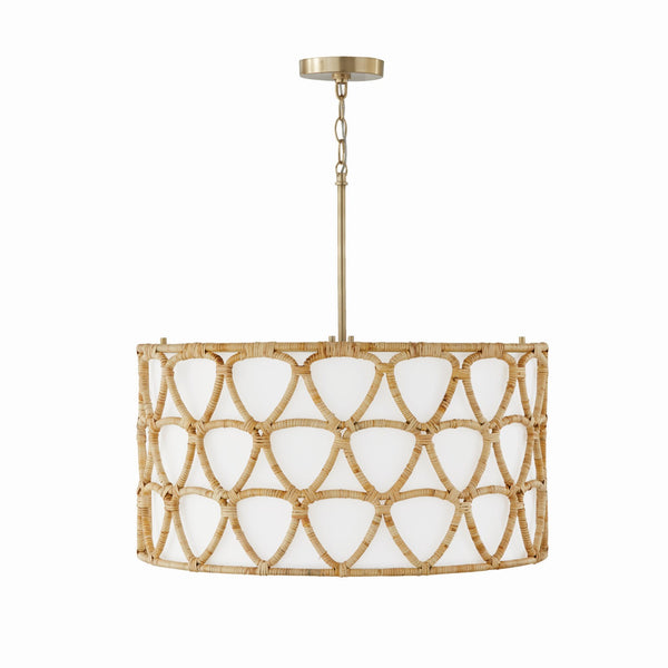 Capital Lighting - 347241MA - Four Light Pendant - Tulum - Matte Brass from Lighting & Bulbs Unlimited in Charlotte, NC