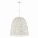 Three Light Pendant from the Naomi Collection in Chalk White Finish by Capital Lighting