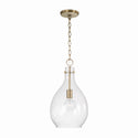Capital Lighting - 349011AD - One Light Pendant - Brentwood - Aged Brass from Lighting & Bulbs Unlimited in Charlotte, NC