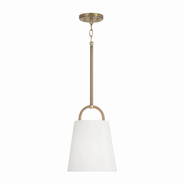Capital Lighting - 349411AD - One Light Pendant - Brody - Aged Brass from Lighting & Bulbs Unlimited in Charlotte, NC