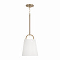 One Light Pendant from the Brody Collection in Aged Brass Finish by Capital Lighting