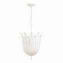 Four Light Pendant from the Eden Collection in Textured White Finish by Capital Lighting
