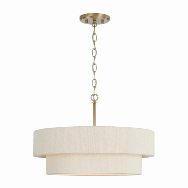 Capital Lighting - 349841MA - Four Light Pendant - Delaney - Matte Brass from Lighting & Bulbs Unlimited in Charlotte, NC