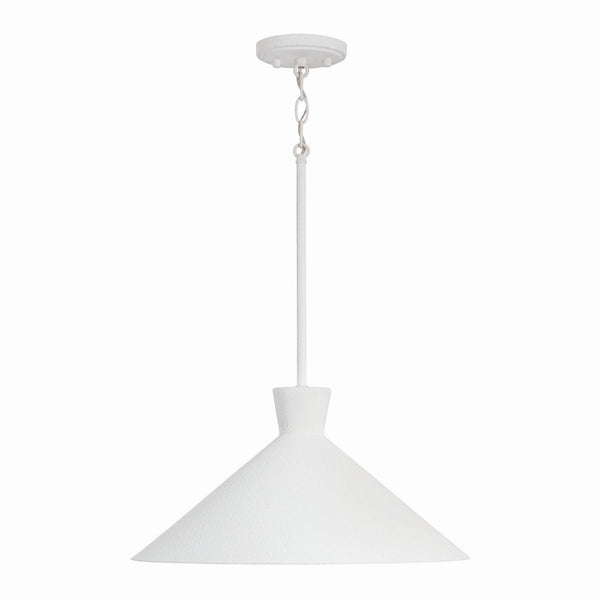 Capital Lighting - 350312XW - One Light Pendant - Paloma - Textured White from Lighting & Bulbs Unlimited in Charlotte, NC
