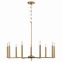 Nine Light Chandelier from the Portman Collection in Aged Brass Finish by Capital Lighting