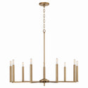 Capital Lighting - 448691AD - Nine Light Chandelier - Portman - Aged Brass from Lighting & Bulbs Unlimited in Charlotte, NC