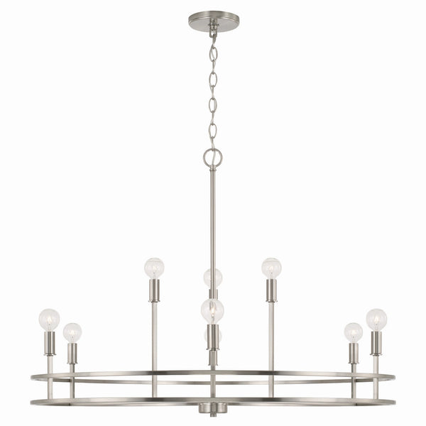 Capital Lighting - 448791BN - Nine Light Chandelier - Fuller - Brushed Nickel from Lighting & Bulbs Unlimited in Charlotte, NC