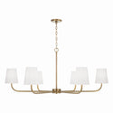 Six Light Chandelier from the Brody Collection in Aged Brass Finish by Capital Lighting