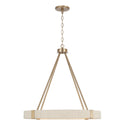 Four Light Chandelier from the Delaney Collection in Matte Brass Finish by Capital Lighting