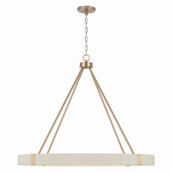 Capital Lighting - 449881MA - Eight Light Chandelier - Delaney - Matte Brass from Lighting & Bulbs Unlimited in Charlotte, NC