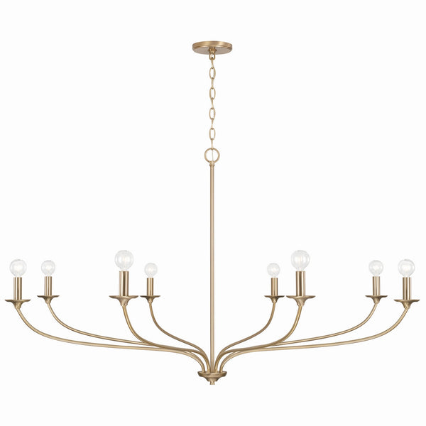 Capital Lighting - 449981MA - Eight Light Chandelier - Dolan - Matte Brass from Lighting & Bulbs Unlimited in Charlotte, NC
