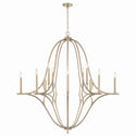 12 Light Chandelier from the Claire Collection in Brushed Champagne Finish by Capital Lighting
