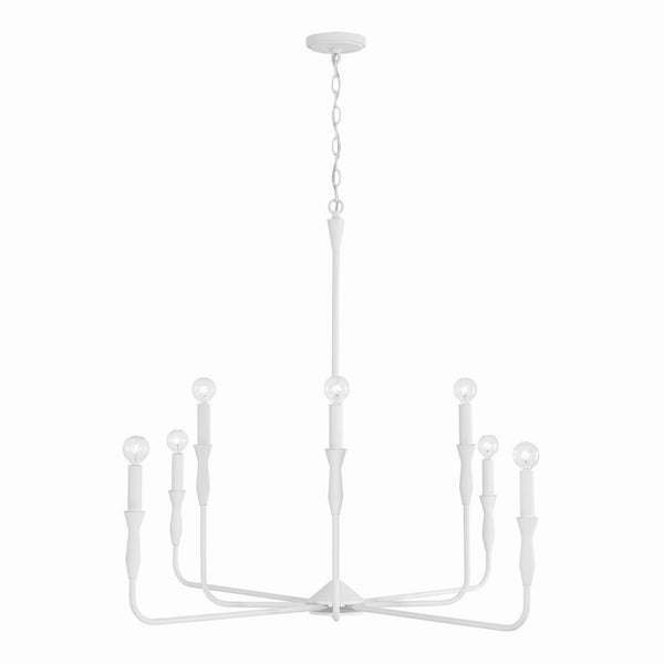 Capital Lighting - 450381XW - Eight Light Chandelier - Paloma - Textured White from Lighting & Bulbs Unlimited in Charlotte, NC