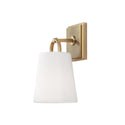 One Light Wall Sconce from the Brody Collection in Aged Brass Finish by Capital Lighting