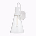 One Light Wall Sconce from the Paloma Collection in Textured White Finish by Capital Lighting