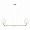 Two Light Island Pendant from the Brody Collection in Aged Brass Finish by Capital Lighting