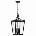 Four Light Outdoor Hanging Lantern from the Adair Collection in Black Finish by Capital Lighting