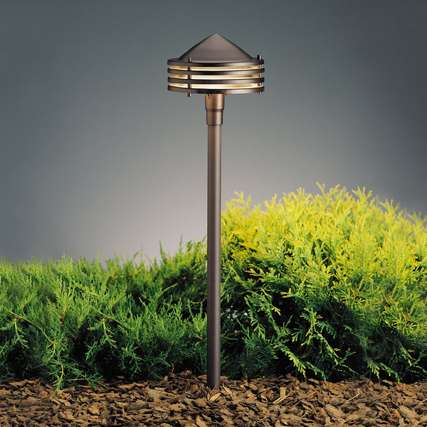 Kichler - 15318AZT - One Light Path & Spread - No Family - Textured Architectural Bronze from Lighting & Bulbs Unlimited in Charlotte, NC