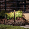 One Light Path & Spread from the No Family Collection in Textured Architectural Bronze Finish by Kichler