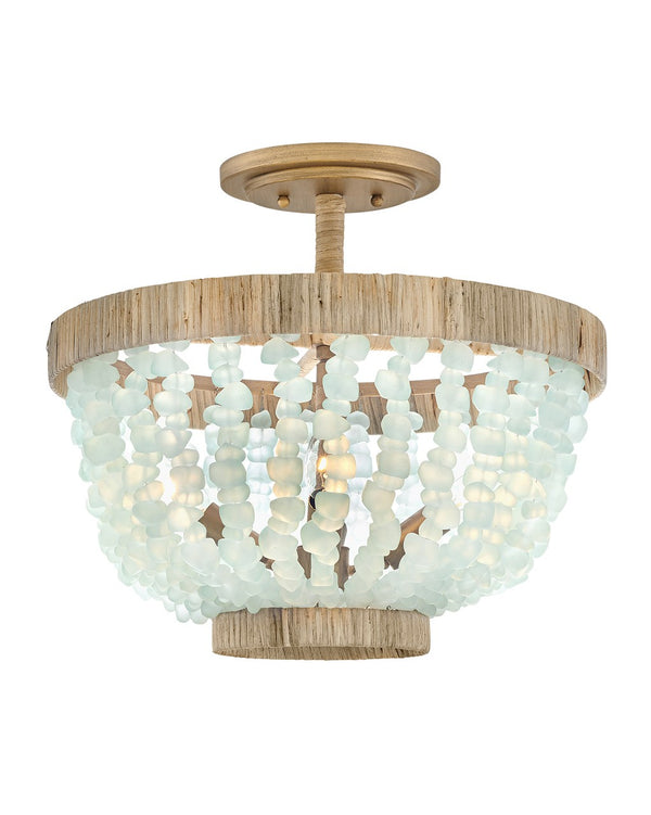 Fredrick Ramond - FR30203BNG-BG - LED Semi-Flush Mount - Dune - Burnished Gold from Lighting & Bulbs Unlimited in Charlotte, NC