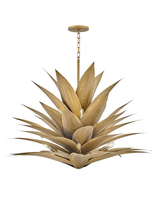 Fredrick Ramond - FR30816BNG - LED Pendant - Agave - Burnished Gold from Lighting & Bulbs Unlimited in Charlotte, NC