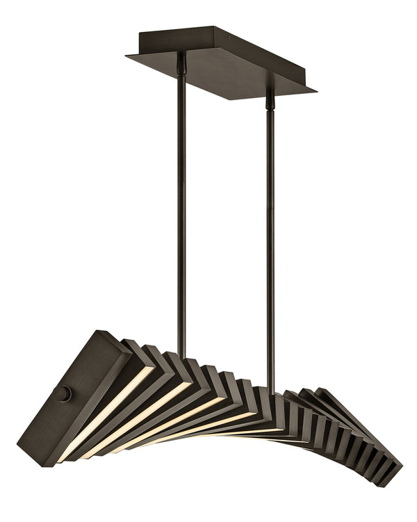 Fredrick Ramond - FR42455BX - LED Linear Chandelier - Stitch - Black Oxide from Lighting & Bulbs Unlimited in Charlotte, NC