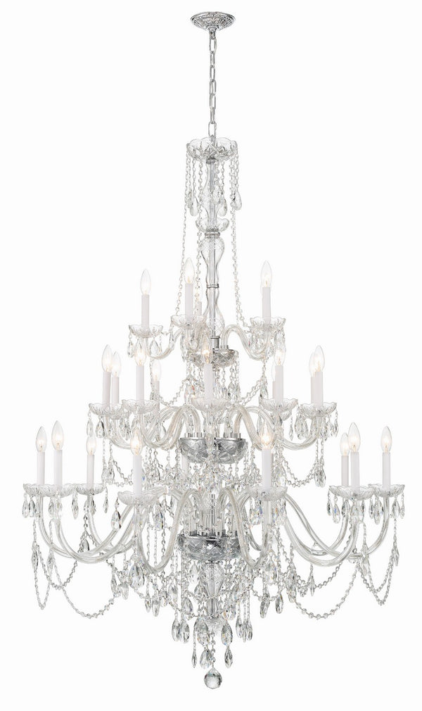 Crystorama - 1156-CH-CL-MWP - 25 Light Chandelier - Traditional Crystal - Polished Chrome from Lighting & Bulbs Unlimited in Charlotte, NC