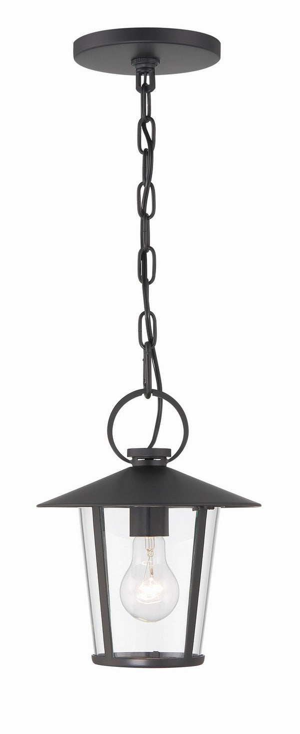 Crystorama - AND-9203-CL-MK - One Light Outdoor Chandelier - Andover - Matte Black from Lighting & Bulbs Unlimited in Charlotte, NC