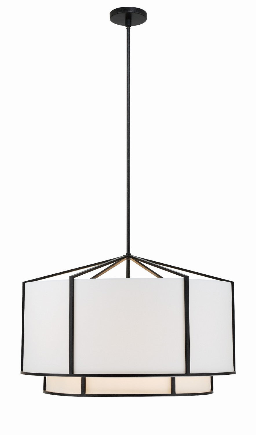 Crystorama - CAR-9209-BK - Six Light Chandelier - Carlyn - Black from Lighting & Bulbs Unlimited in Charlotte, NC