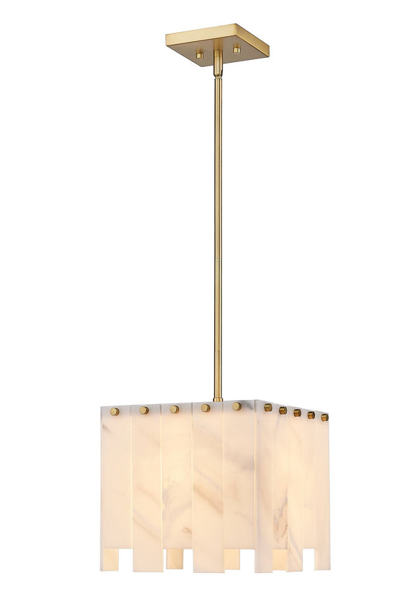 Z-Lite - 345P12-RB - One Light Pendant - Viviana - Rubbed Brass from Lighting & Bulbs Unlimited in Charlotte, NC