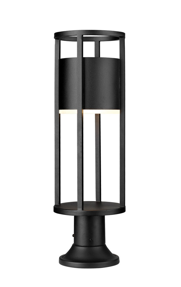 Z-Lite - 517PHM-553PM-BK-LED - LED Outdoor Pier Mount - Luca - Black from Lighting & Bulbs Unlimited in Charlotte, NC