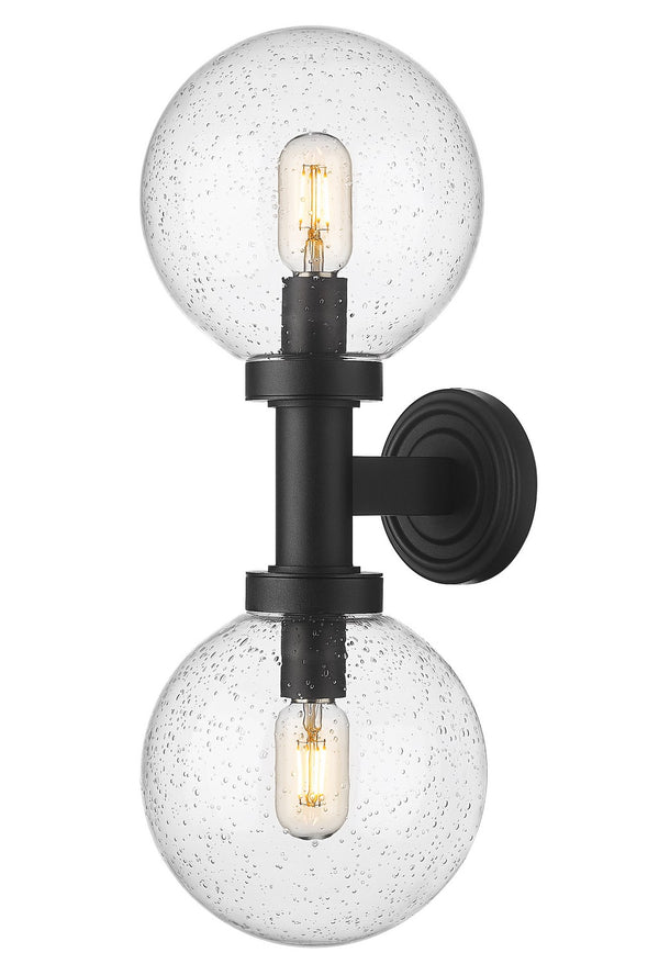 Z-Lite - 599M2-BK - Two Light Outdoor Wall Sconce - Laurent - Black from Lighting & Bulbs Unlimited in Charlotte, NC