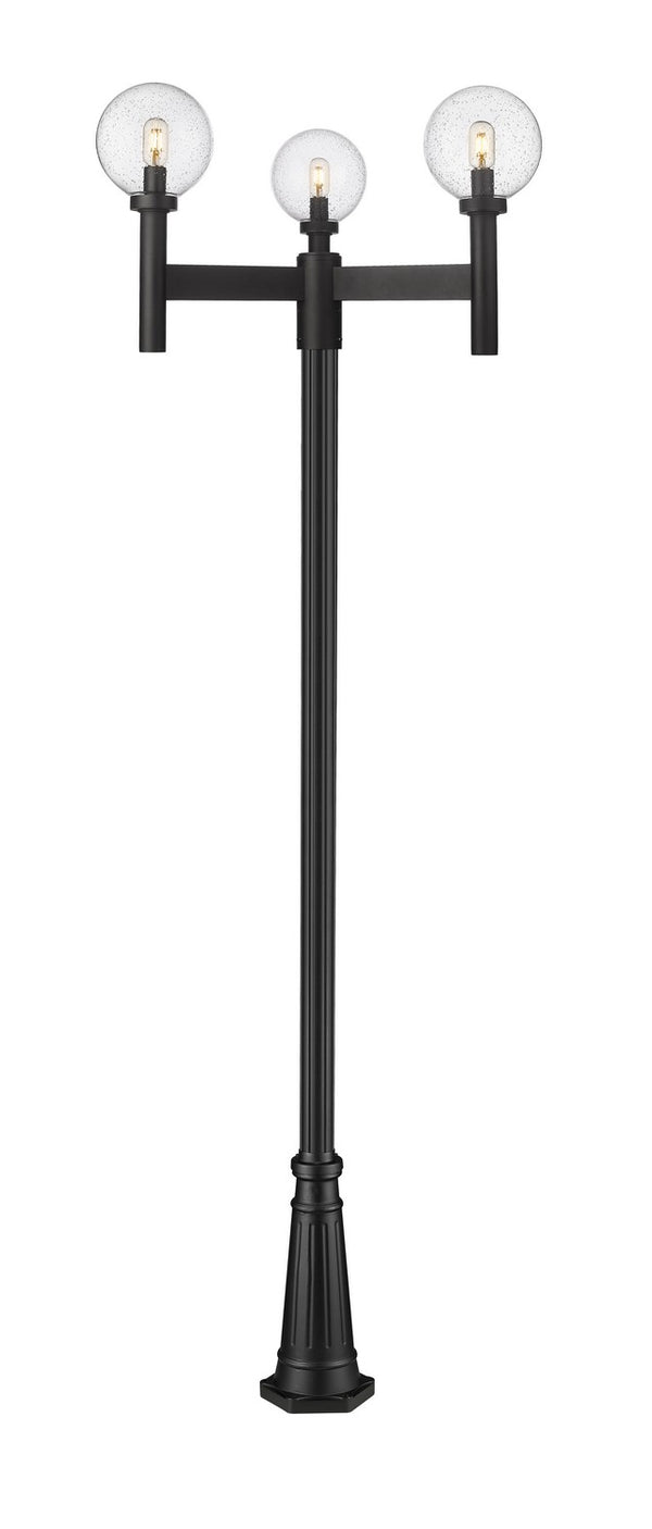 Z-Lite - 599MP3-519P-BK - Three Light Outdoor Post Mount - Laurent - Black from Lighting & Bulbs Unlimited in Charlotte, NC