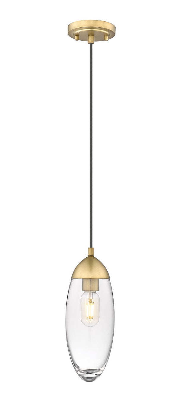 Z-Lite - 651P-RB - One Light Pendant - Arden - Rubbed Brass from Lighting & Bulbs Unlimited in Charlotte, NC