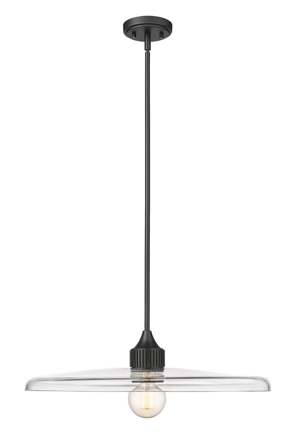 Z-Lite - 821P24-MB - One Light Pendant - Paloma - Matte Black from Lighting & Bulbs Unlimited in Charlotte, NC