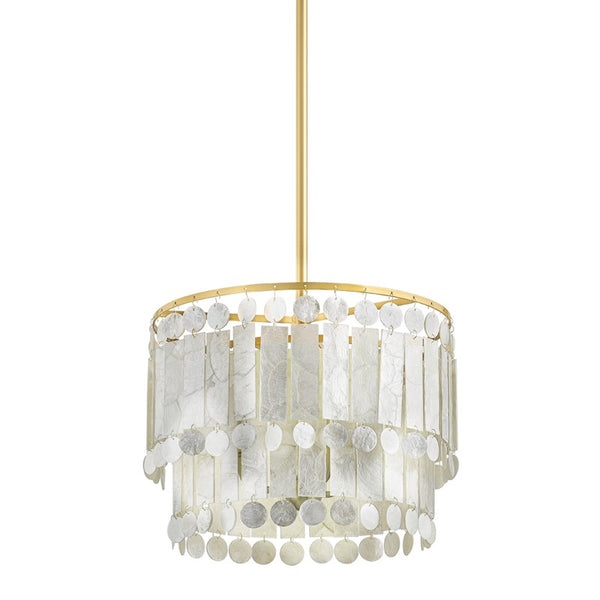 Mitzi - H715803-AGB - Three Light Chandelier - Melisa - Aged Brass from Lighting & Bulbs Unlimited in Charlotte, NC