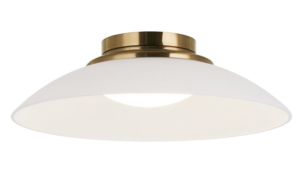 Matteo Lighting - M16411AGFR - LED Flush Mount - Luna - Aged Gold Brass from Lighting & Bulbs Unlimited in Charlotte, NC