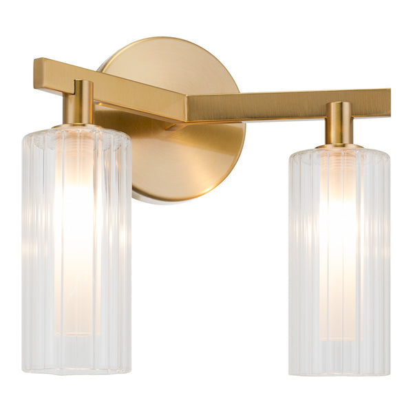 Matteo Lighting - W60802AG - Two Light Wall Sconce - Kristof - Aged Gold Brass from Lighting & Bulbs Unlimited in Charlotte, NC