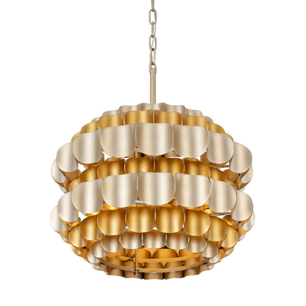 Varaluz - 382P03AGGD - Three Light Pendant - Swoon - Antique Gold/Gold Dust from Lighting & Bulbs Unlimited in Charlotte, NC